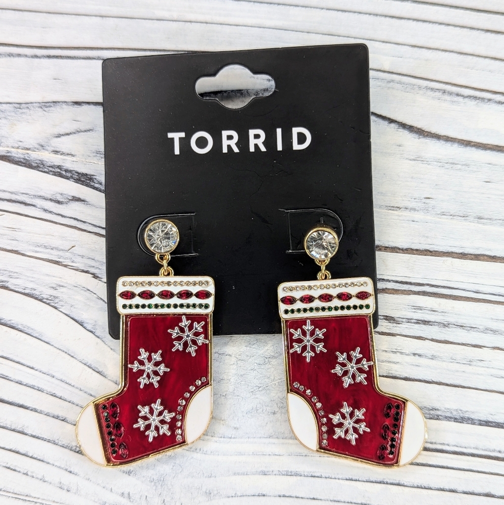 🆕 Torrid "Holiday Stocking" Earrings - Picture 3 of 7